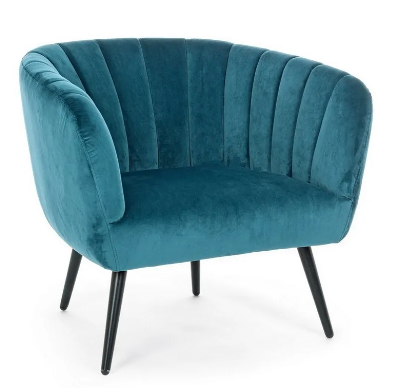 Hot Bizzotto POLTRONA BLU PAVONE - AVRIL