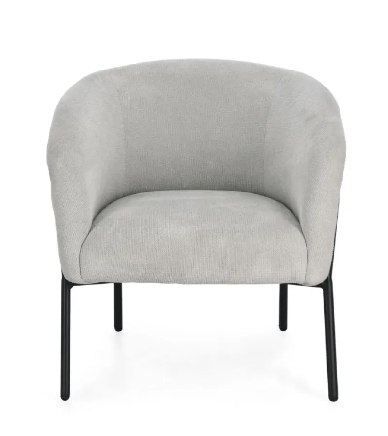 Discount Bizzotto POLTRONA CAMILA GRIGIO CHIARO
