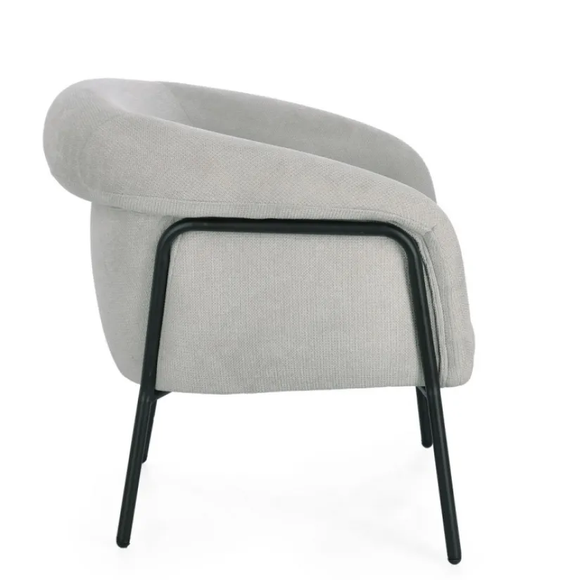 Discount Bizzotto POLTRONA CAMILA GRIGIO CHIARO