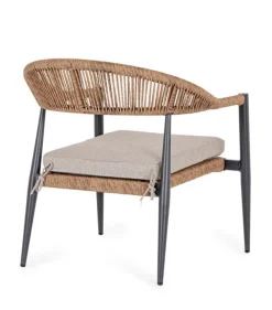 Bizzotto POLTRONA C-BR C-C JANDIA ANTRAC/NATURAL