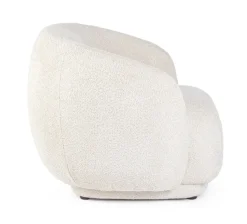 Hot Bizzotto POLTRONA EFFETTO BOUCLE' NATURALE - TECLA