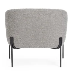 New Bizzotto POLTRONA EFFETTO BOUCLE' GRIGIO - CLAUDINE