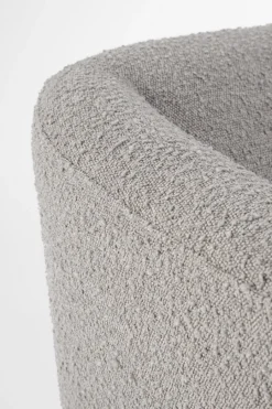 New Bizzotto POLTRONA EFFETTO BOUCLE' GRIGIO - CLAUDINE