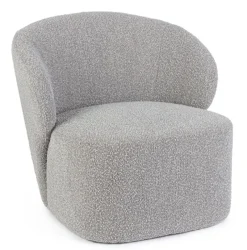 Outlet Bizzotto POLTRONA EFFETTO BUCLE' GRIGIO - BABILA