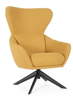 Clearance Bizzotto POLTRONA GIREVOLE HAILEY SENAPE