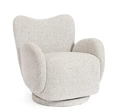 Best Bizzotto POLTRONA GIREVOLE HARPER GRIGIO CHIARO