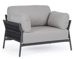 Best Bizzotto POLTRONA IN ALLUMINIO ANTRACITE QS22/GRAPHITE- PARDIS