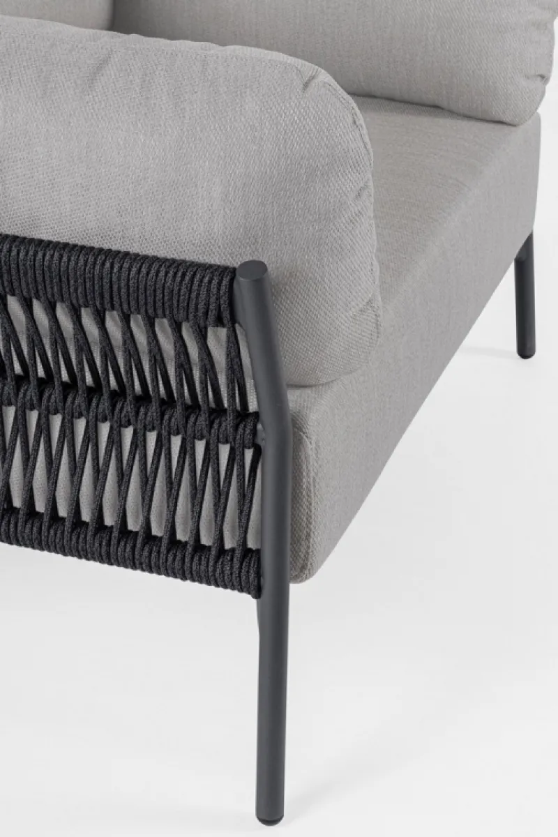 Best Bizzotto POLTRONA IN ALLUMINIO ANTRACITE QS22/GRAPHITE- PARDIS