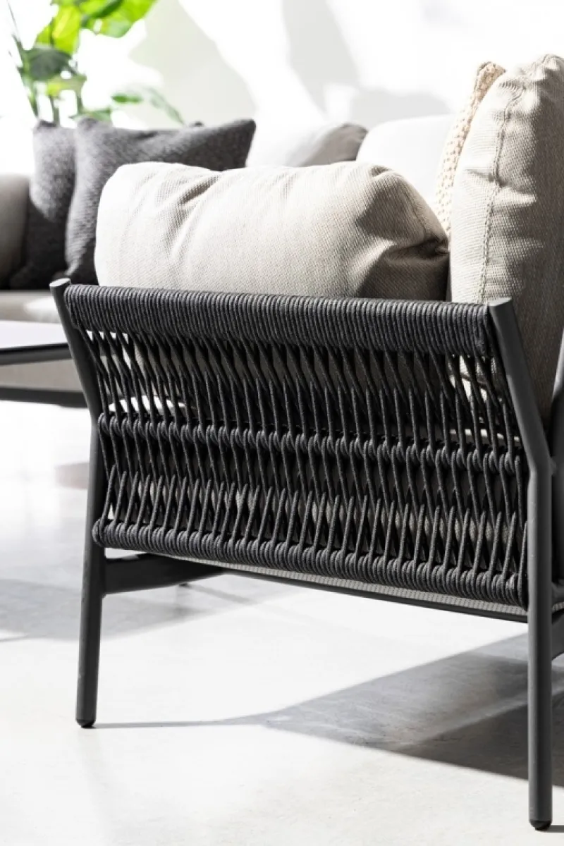 Best Bizzotto POLTRONA IN ALLUMINIO ANTRACITE QS22/GRAPHITE- PARDIS