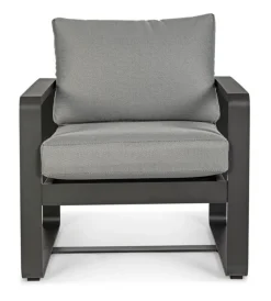 Sale Bizzotto POLTRONA IN ALLUMINIO ANTRACITE YK13 - MERRIGAN