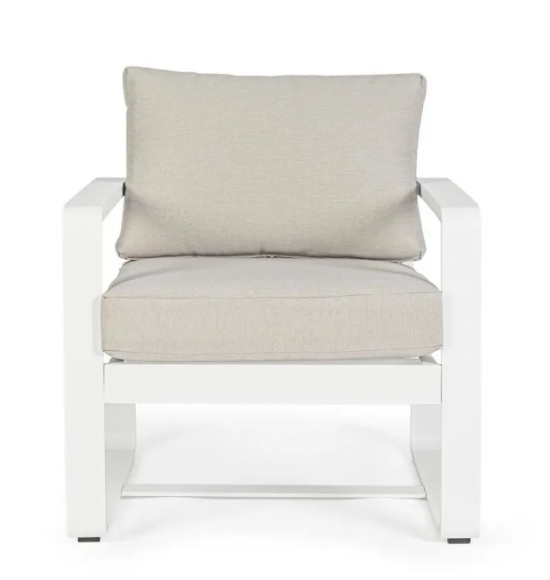 Sale Bizzotto POLTRONA IN ALLUMINIO BIANCO YK11 - MERRIGAN