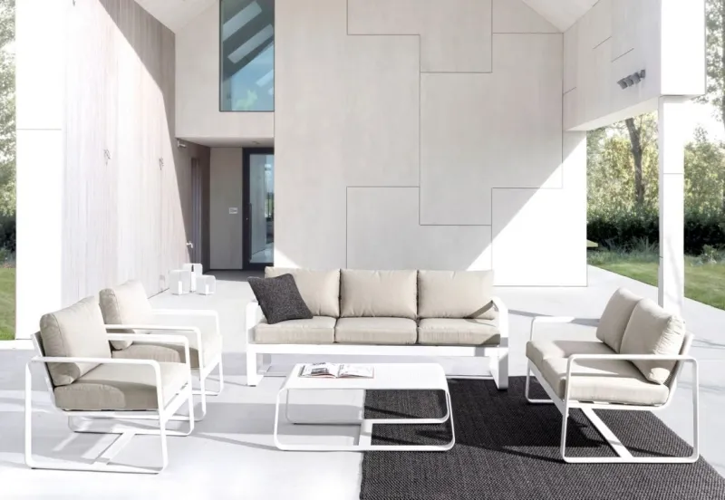 Sale Bizzotto POLTRONA IN ALLUMINIO BIANCO YK11 - MERRIGAN