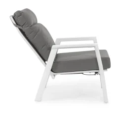 Outlet Bizzotto POLTRONA IN ALLUMINIO BIANCO JX11 - KLEDI