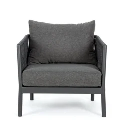 New Bizzotto POLTRONA IN CORDA PER ESTERNO ANTRACITE WG21 - FLORENCIA