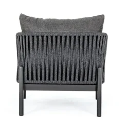 New Bizzotto POLTRONA IN CORDA PER ESTERNO ANTRACITE WG21 - FLORENCIA