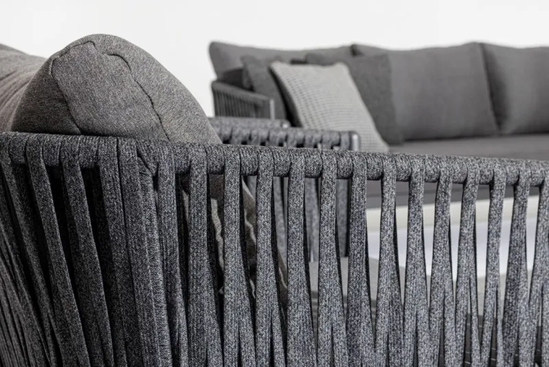 New Bizzotto POLTRONA IN CORDA PER ESTERNO ANTRACITE WG21 - FLORENCIA