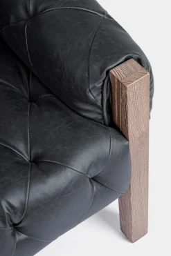 Best Bizzotto POLTRONA IN ECOPELLE NERO - HARRISON