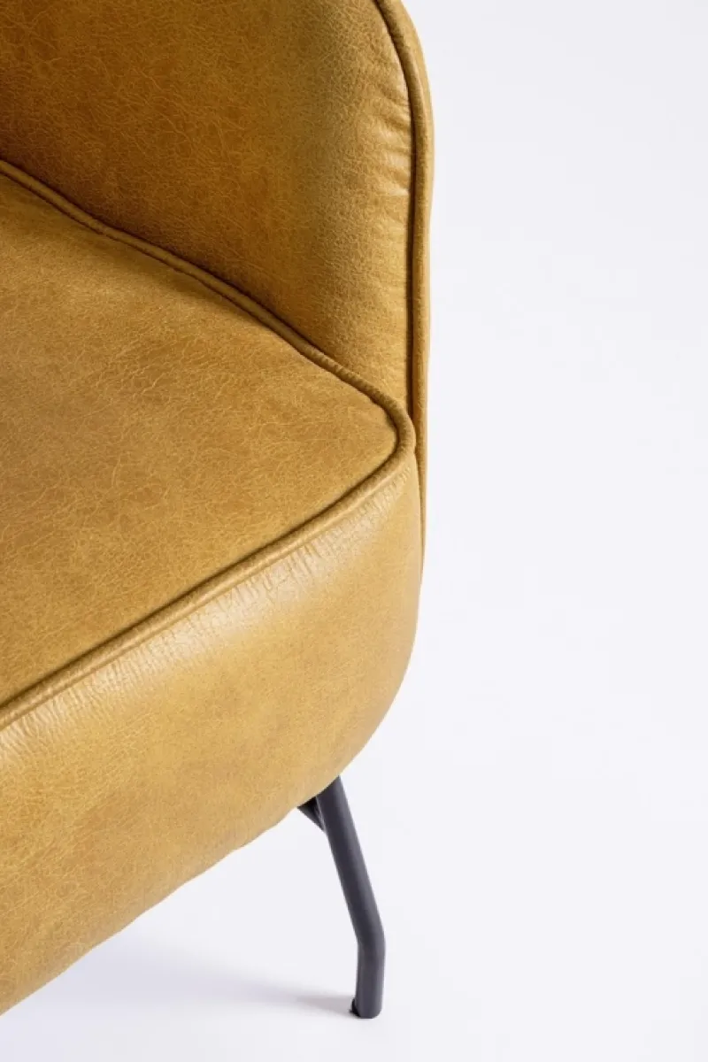 Sale Bizzotto POLTRONA IN ECOPELLE SENAPE - NASIRA