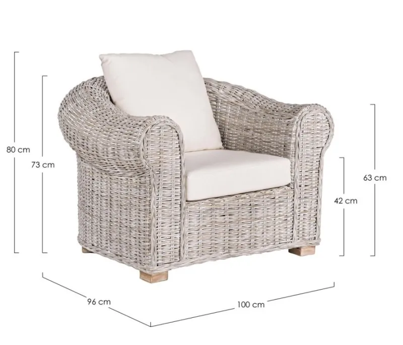 Discount Bizzotto POLTRONA IN FIBRE NATURALI - COBA