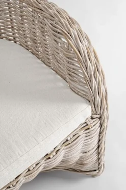 Online Bizzotto POLTRONA IN FIBRE NATURALI BIANCA - MARTIN NEW