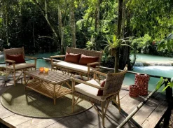 Outlet Bizzotto POLTRONA IN FIBRE NATURALI CON CUSCINO - TARIFA