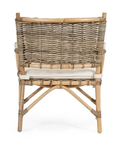 Outlet Bizzotto POLTRONA IN FIBRE NATURALI CON CUSCINO - TARIFA