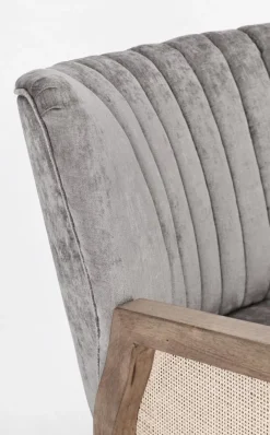 Outlet Bizzotto POLTRONA IN LEGNO SILVER - VIRNA