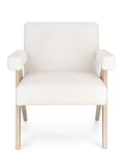 Bizzotto POLTRONA IN TESSUTO AVORIO - FAIZA