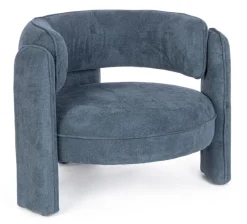 Sale Bizzotto POLTRONA IN TESSUTO BLU - AISHA