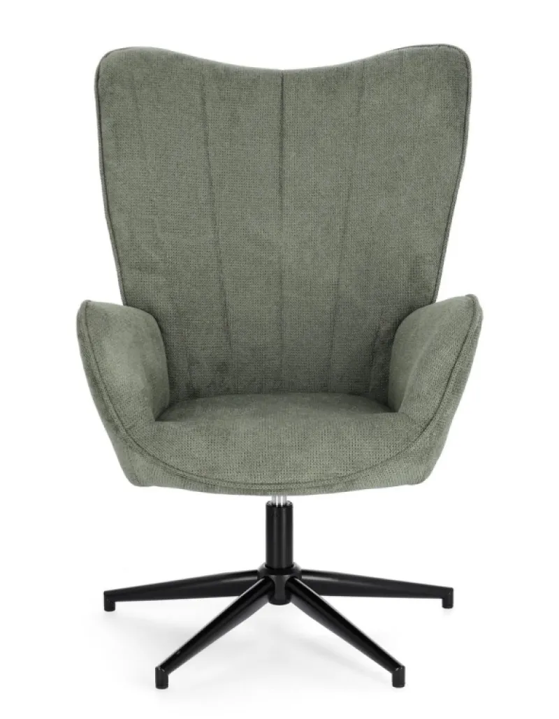 Outlet Bizzotto POLTRONA IN TESSUTO VERDE - INAS