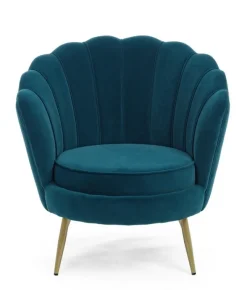 Clearance Bizzotto POLTRONA IN VELLUTO BLU - GILIOLA