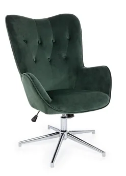 Bizzotto POLTRONA IN VELLUTO VERDE - FARIDA