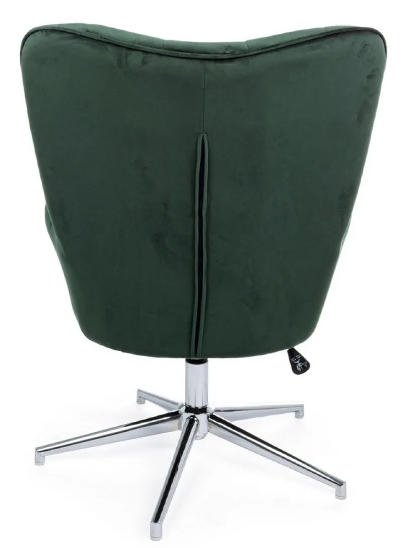 Bizzotto POLTRONA IN VELLUTO VERDE - FARIDA
