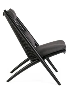 Bizzotto POLTRONA LOUNGE IN CORDA PER ESTERNO NERO XK0Y - ALOHA NEW