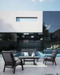 Online Bizzotto POLTRONA RECLINABILE IN ALLUMINIO ANTRACITE JX55 - KLEDI