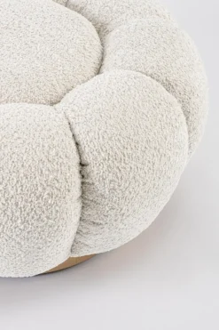 Bizzotto POUF EFFETTO BOUCLE' NATURALE - FLOREL