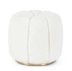 New Bizzotto POUF IN TESSUTO BIANCO - KAROLINA