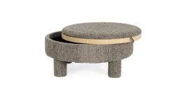 New Bizzotto POUF TANYA C-VASS TONDO GRIGIO
