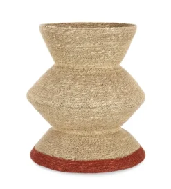 Sale Bizzotto P.VASO DECORATIVO LANH NATURAL RUSTY H43