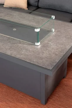 Hot Bizzotto SALOTTO ANGOLARE IN ALLUMINIO ANTRACITE PG61 - HENDRIX