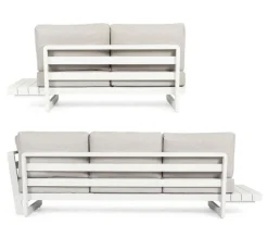 Best Bizzotto SALOTTO ANGOLARE IN ALLUMINIO BIANCO WG20 - INFINITY