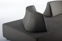 Clearance Bizzotto SALOTTO ANGOLARE IN TESSUTO PER ESTERNO ANTRACITE - PIPER