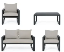 Clearance Bizzotto SALOTTO IN ALLUMINIO ANTRACITE LH32 - CAPTIVA