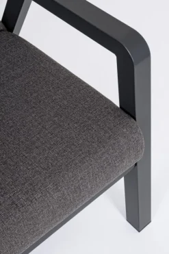 Outlet Bizzotto SALOTTO IN ALLUMINIO ANTRACITE JX55 - TRUMAN