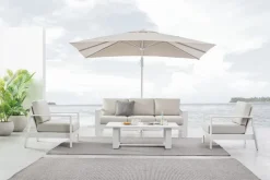 New Bizzotto SALOTTO IN ALLUMINIO BIANCO YK11 - BALTIC