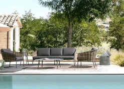 Hot Bizzotto SALOTTO IN FIBRA SINTETICA ANTRACITE YK13 - MARIBELA