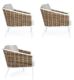 New Bizzotto SALOTTO IN FIBRA SINTETICA BIANCO YK11 - MARIBELA