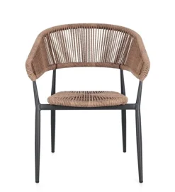 Hot Bizzotto SEDIA C-BR ALGAIDA ANTRACITE/NATURAL