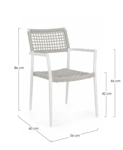 Clearance Bizzotto SEDIA C-BR CALETA BIANCO