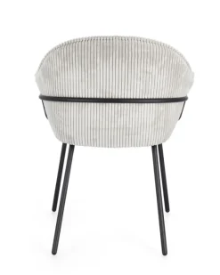 Discount Bizzotto SEDIA C-BR CASSIDY NERO/GRIGIO CHIARO